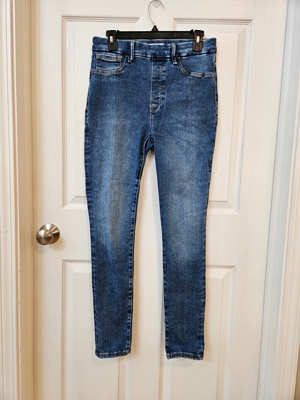 Good American High Rise Skinny Jeans Women's Size 3 Blue Stretch Denim 27x27